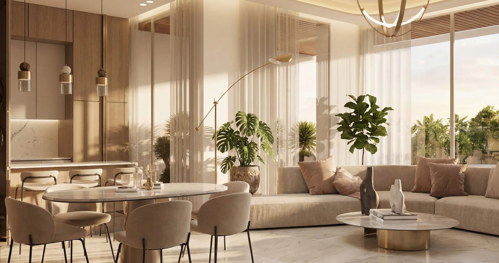 1 Bedroom light-filled residence interior