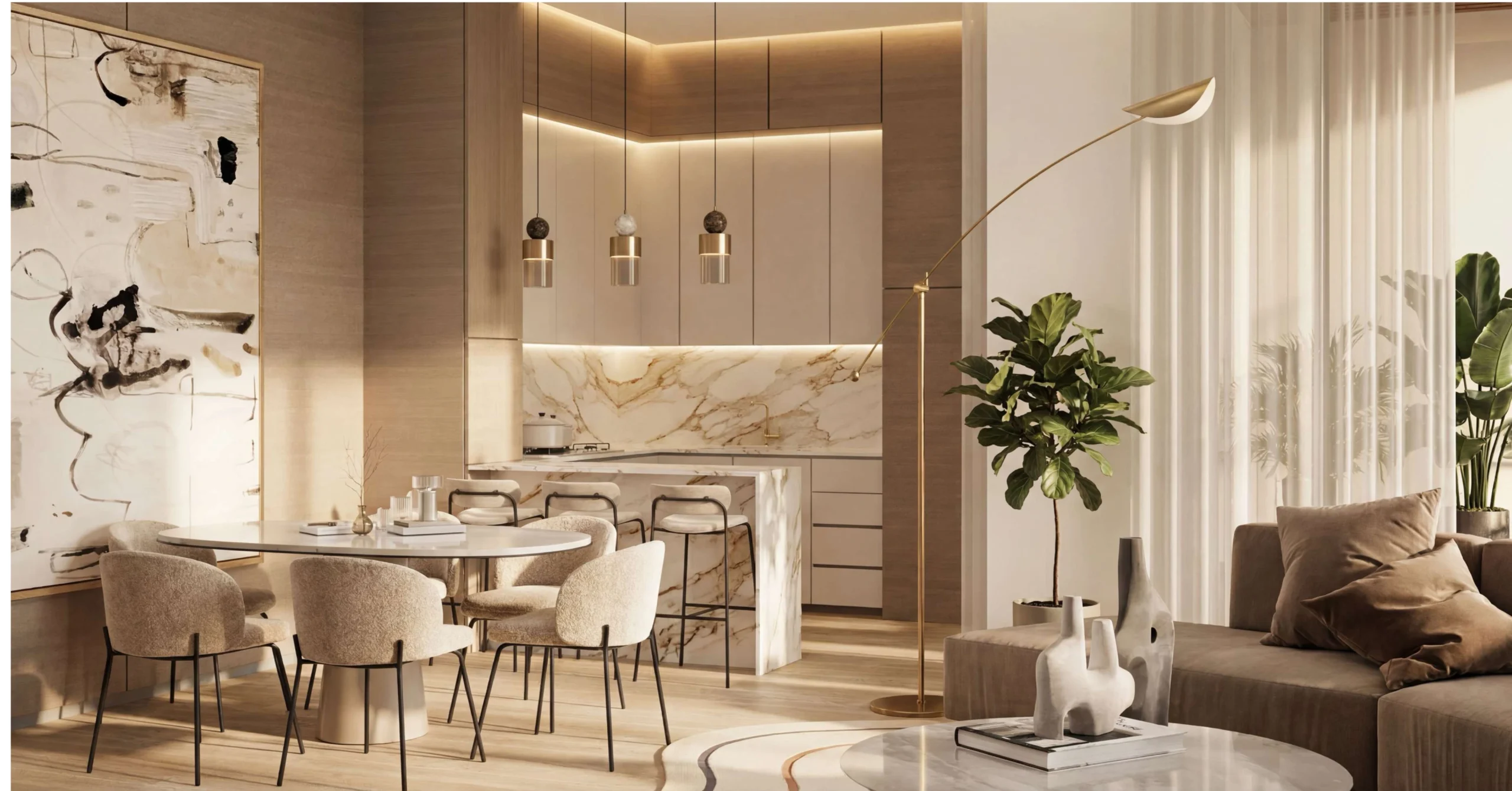 3 Bedroom Residence floor plan at Lunaya Terraces