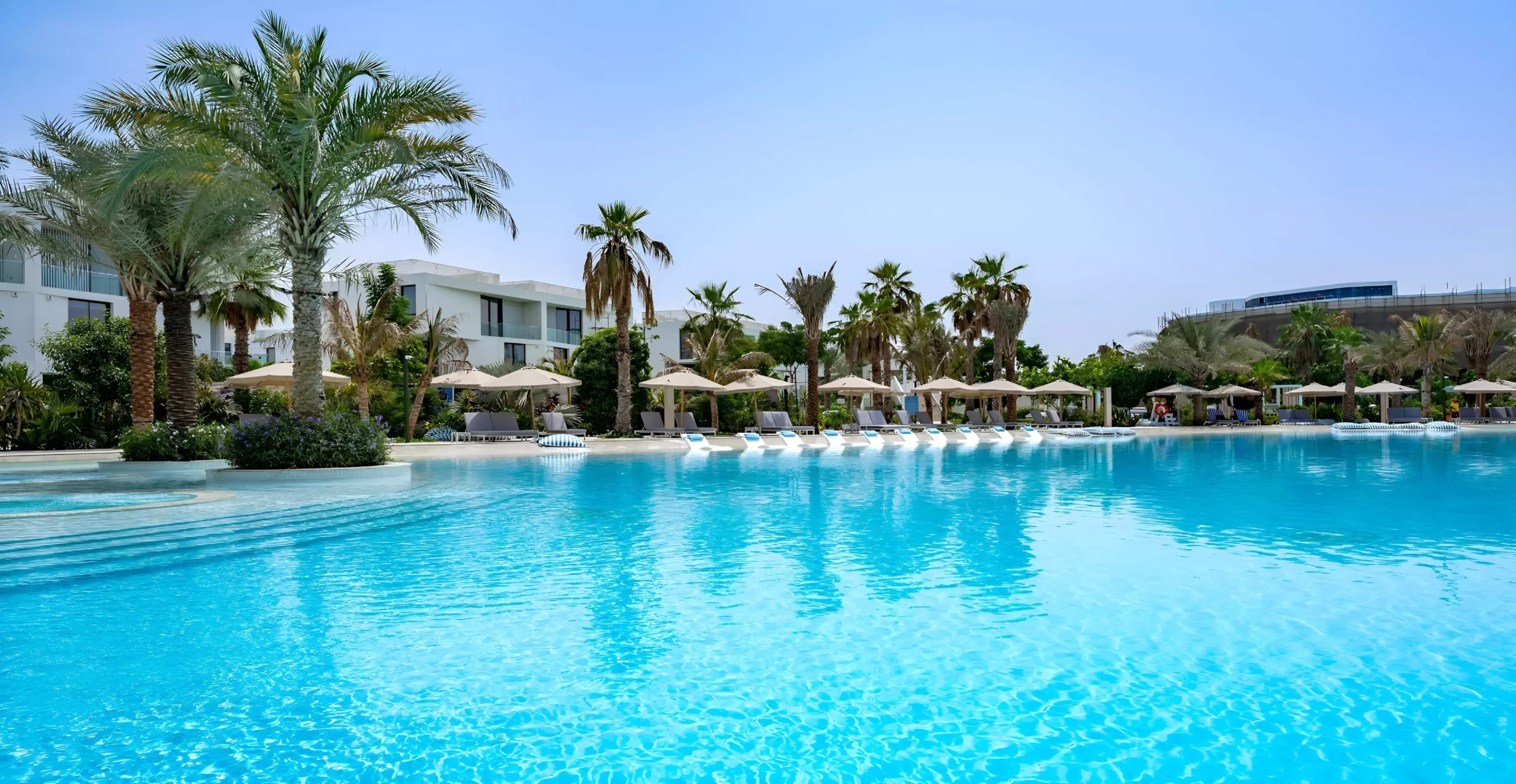 Resort swimming pool at Lunaya Apartments by Zaya